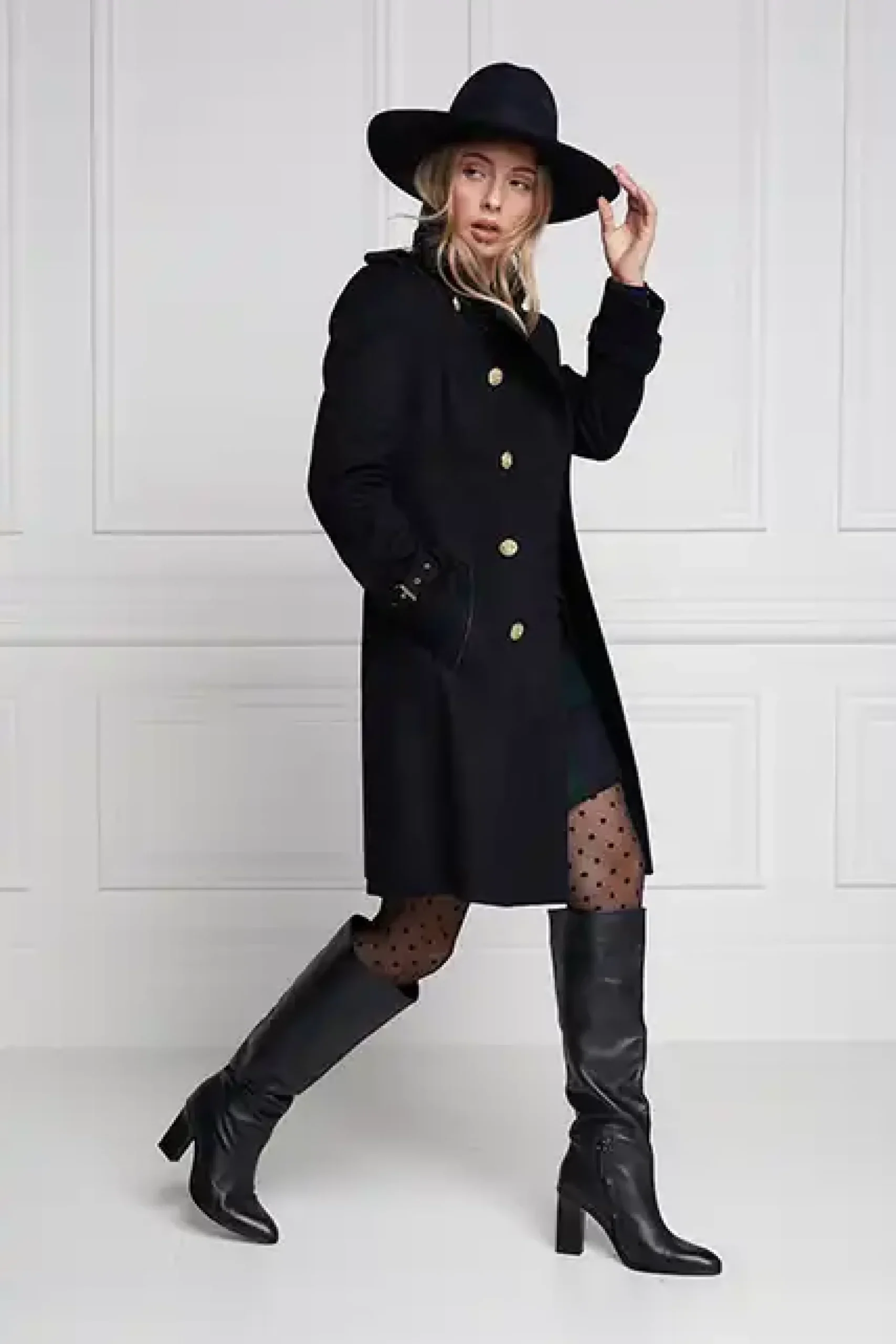 Holland Cooper Marlborough Trench Coat Soft Navy Outlet