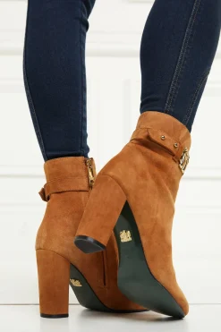 Holland Cooper Mayfair Suede Ankle Boot Tan