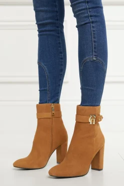 Holland Cooper Mayfair Suede Ankle Boot Tan
