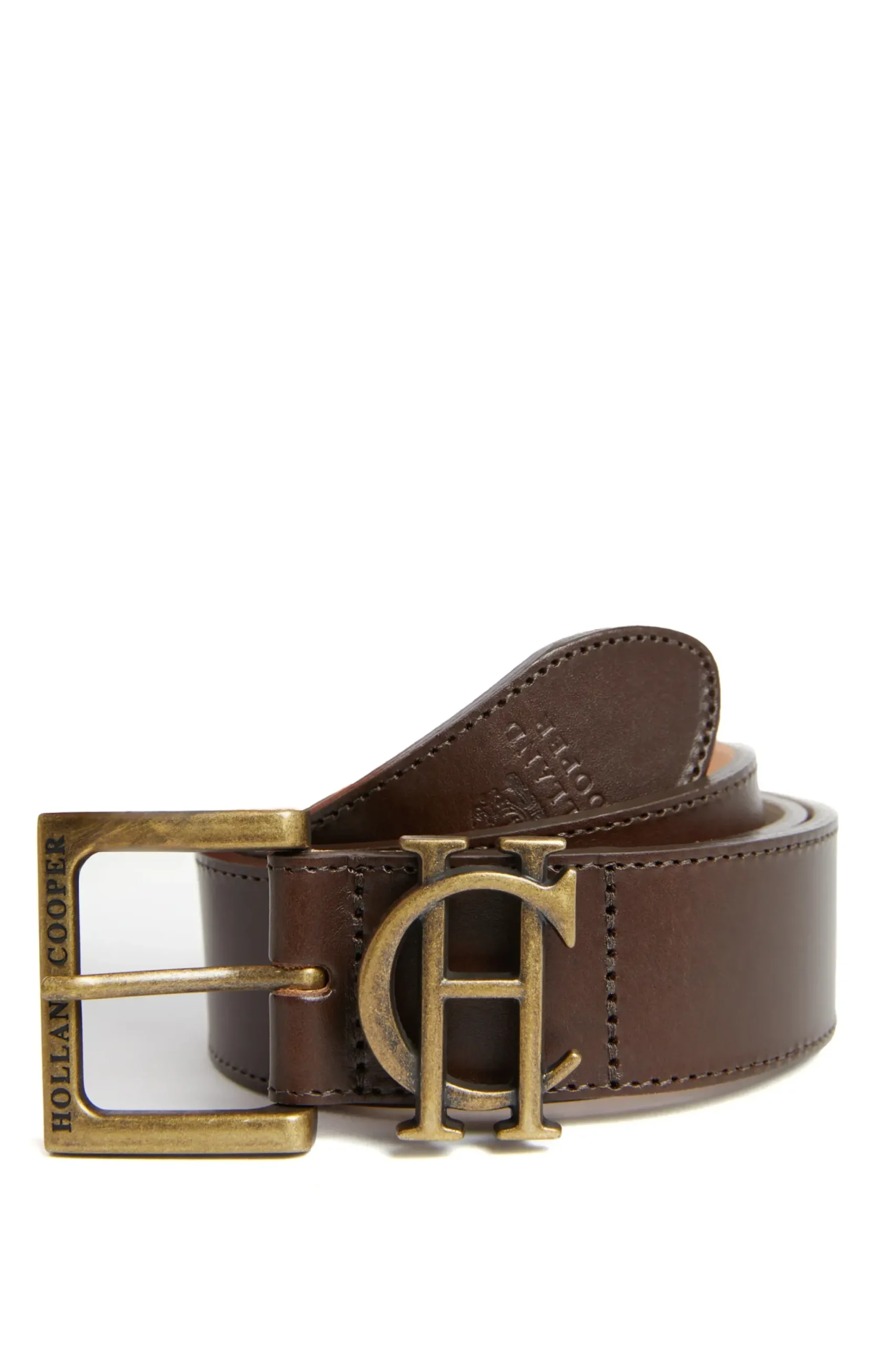 Holland Cooper Men's Classic Belt Chocolate Hot
