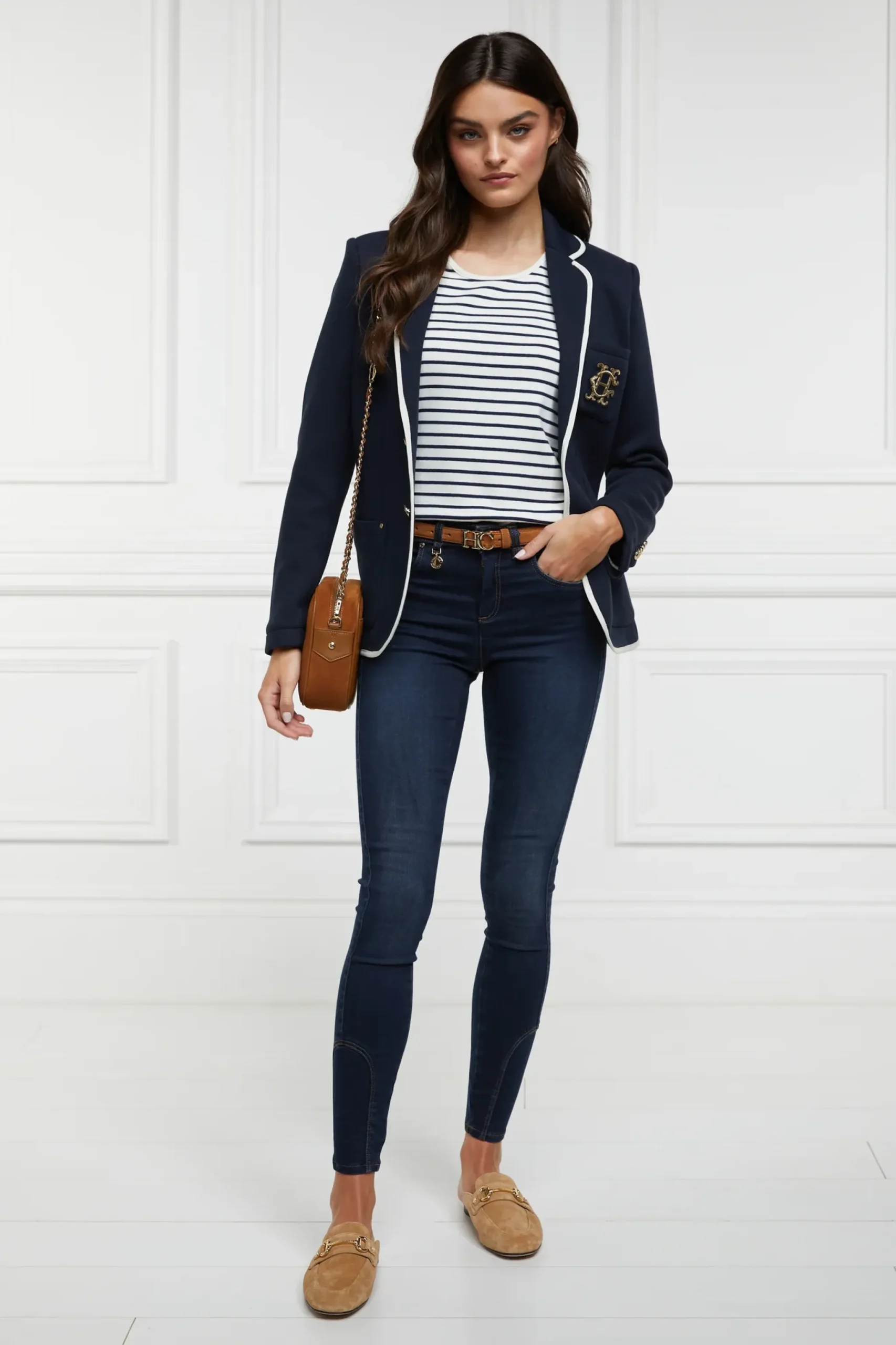 Holland Cooper Mid-Rise Jodhpur Jean Deep Indigo Clearance