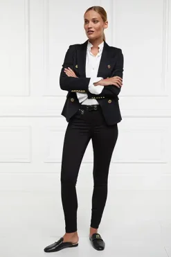 Holland Cooper Mid-Rise Jodhpur Jean Black Discount