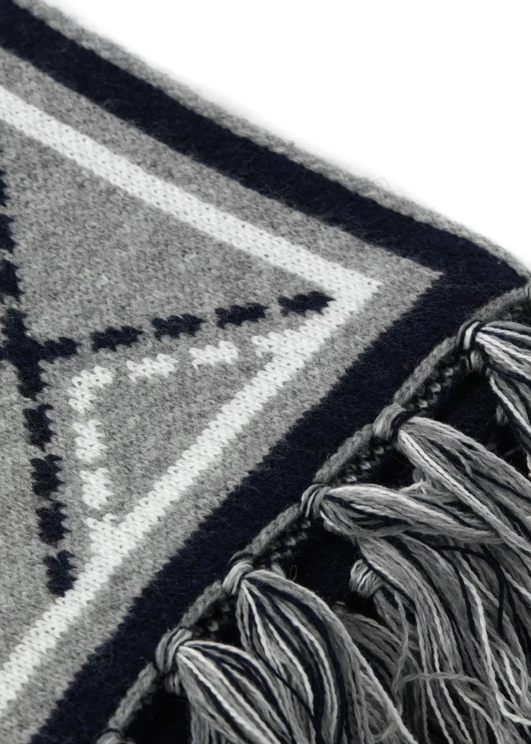 Holland Cooper Monogram Scarf Grey Marl Online