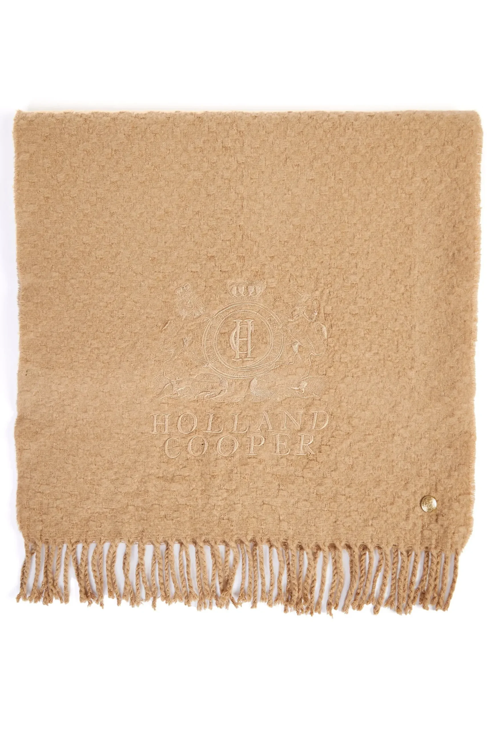 Holland Cooper Monogram Scarf Grey Marl Online
