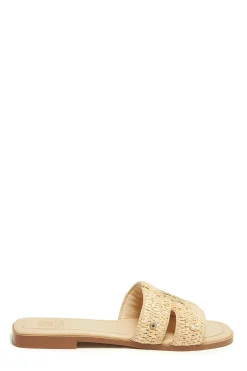 Holland Cooper Monogram Slides Natural Straw Online