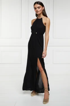 Holland Cooper Paloma Maxi Dress Black New