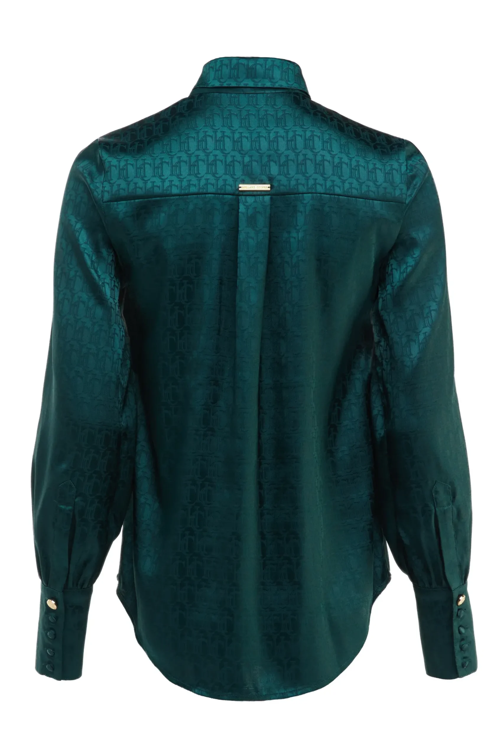 Holland Cooper Penny Jacquard Shirt Emerald