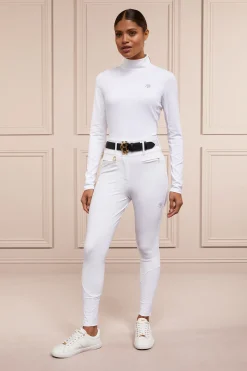 Holland Cooper Premium Competition High Rise Breeches White New
