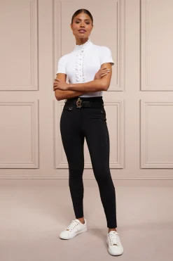 Holland Cooper Premium High Rise Breeches Black New