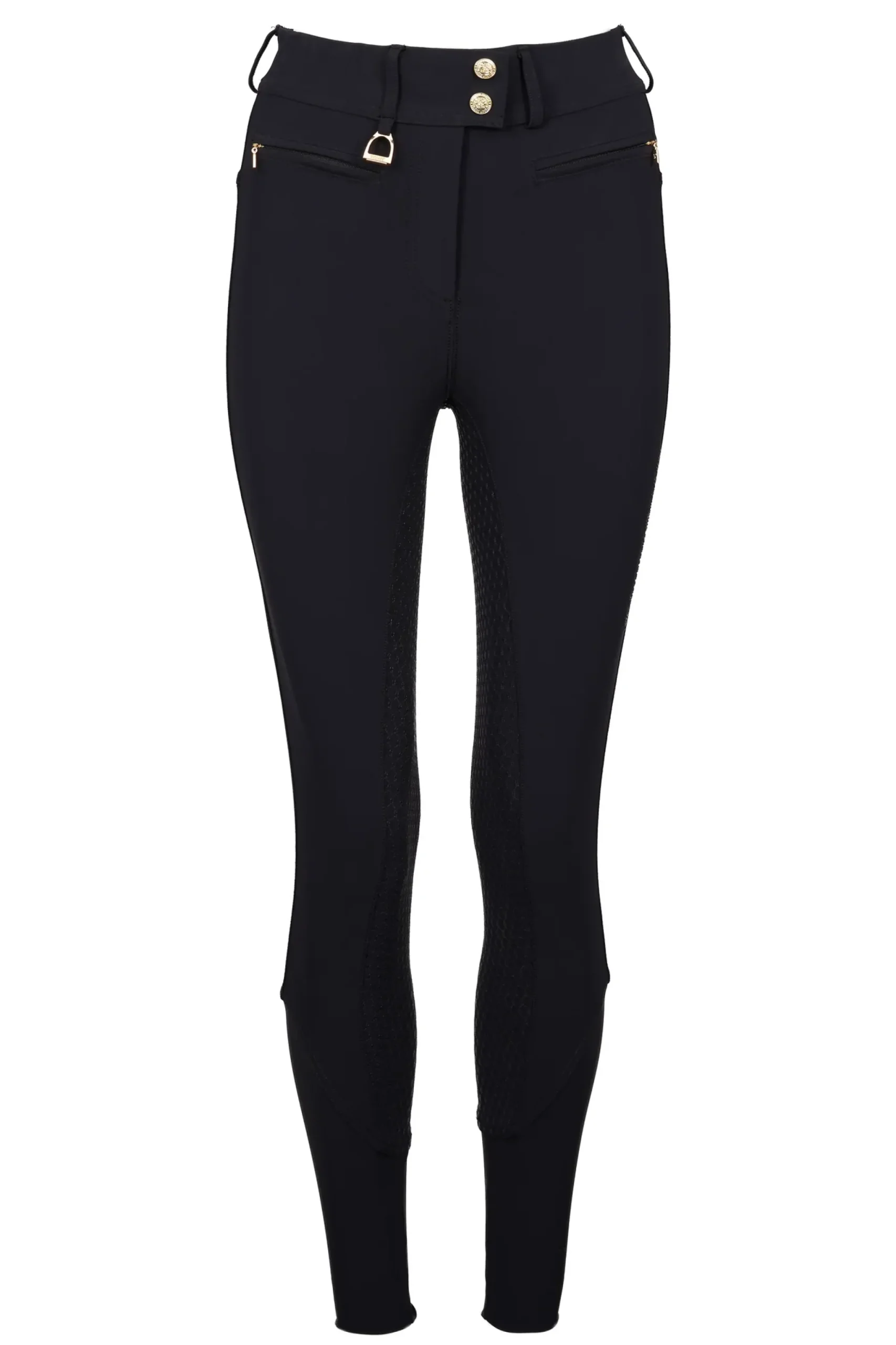 Holland Cooper Premium Mid Rise Breeches Black Clearance