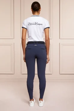 Holland Cooper Premium Mid Rise Breeches Yale Blue Best
