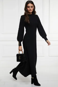 Holland Cooper Rachel Maxi Dress Black Outlet