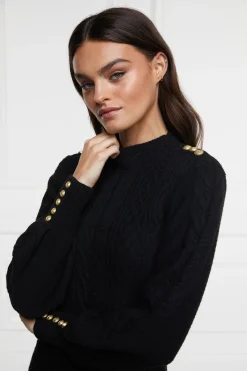 Holland Cooper Rachel Maxi Dress Black Outlet