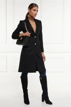 Holland Cooper Regency Coat Soft Black Online