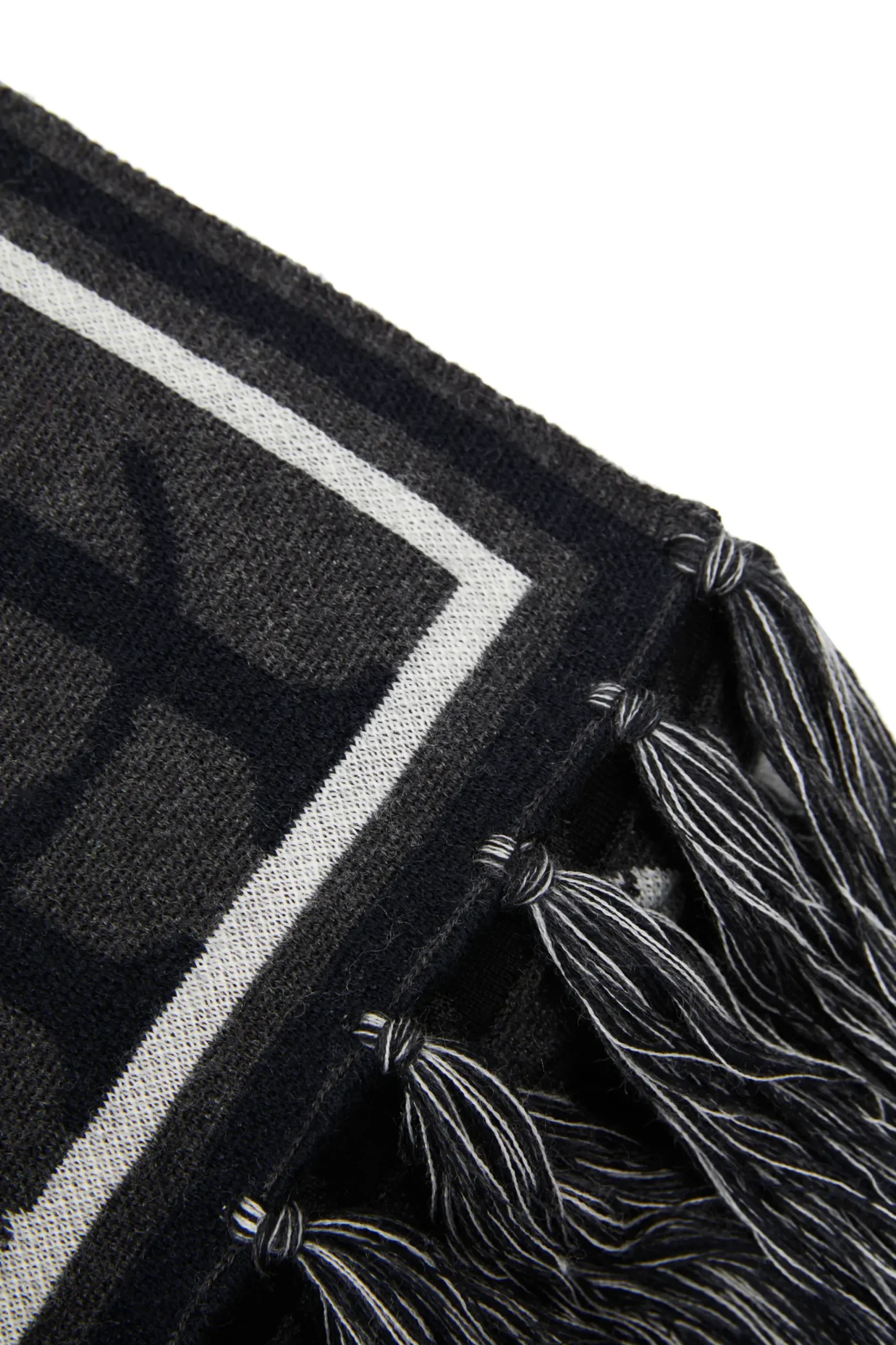 Holland Cooper Reversible Monogram Scarf Charcoal Houndstooth Sale