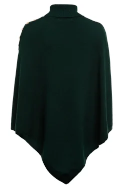 Holland Cooper Roll Neck Cape Deep Emerald Discount