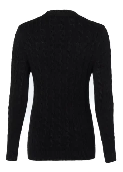 Holland Cooper Seattle Cable Crew Knit Black Best