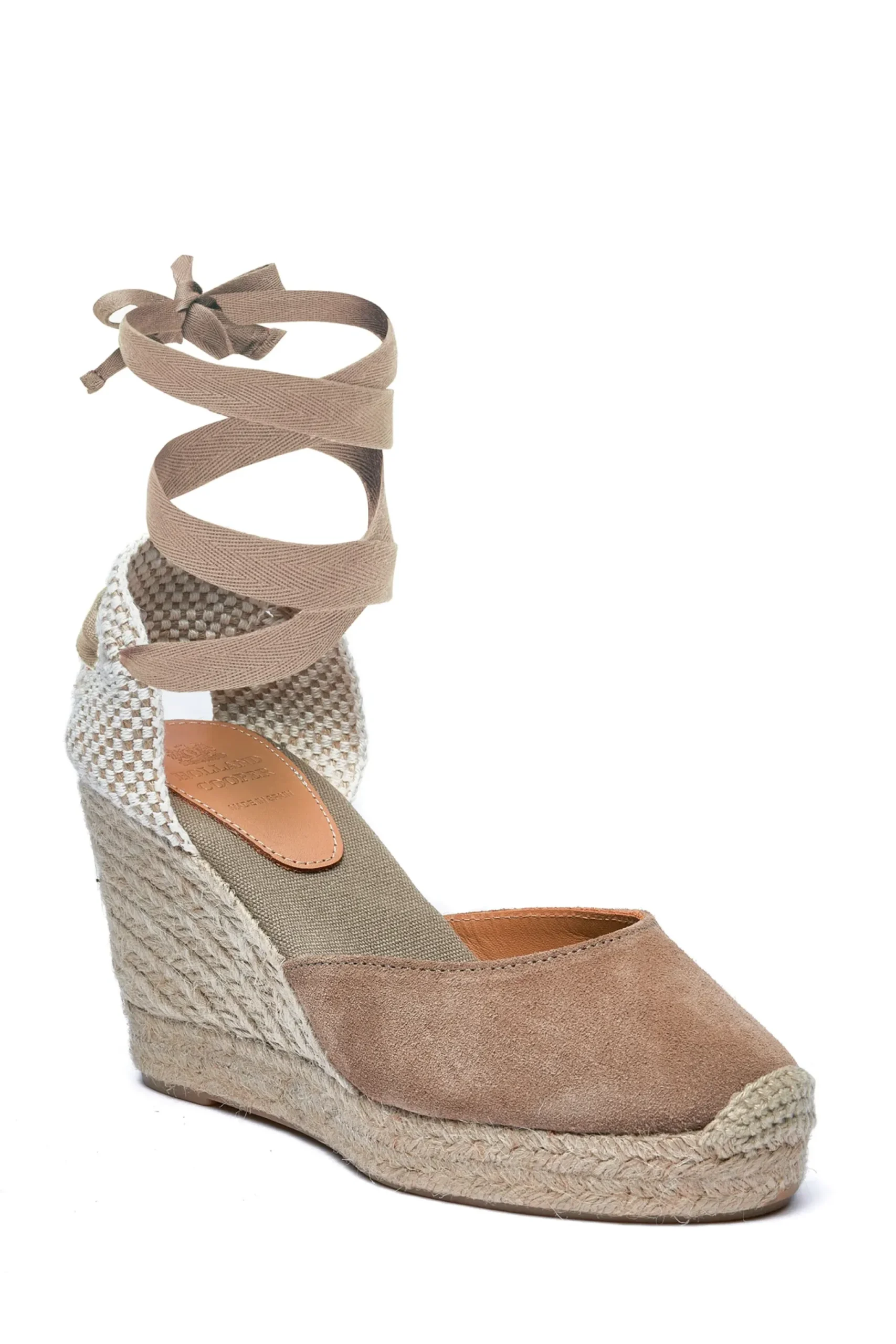 Holland Cooper Seville Wedge Sandal Taupe Online