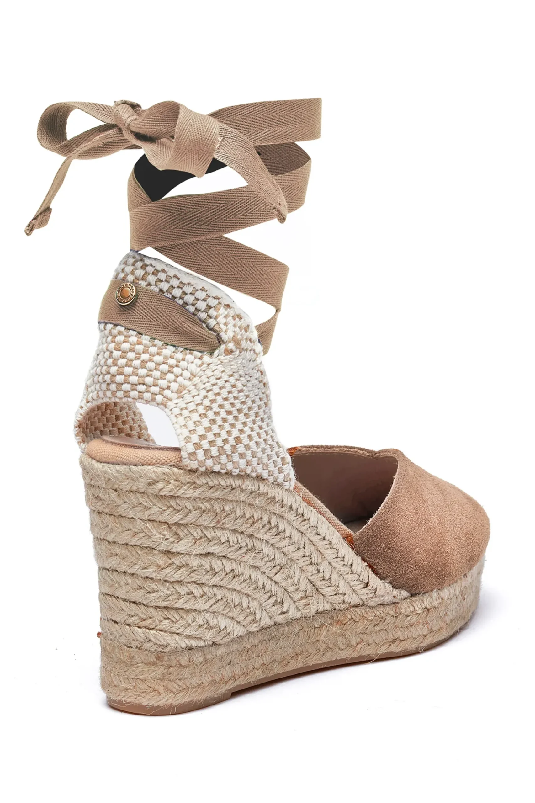 Holland Cooper Seville Wedge Sandal Taupe Online