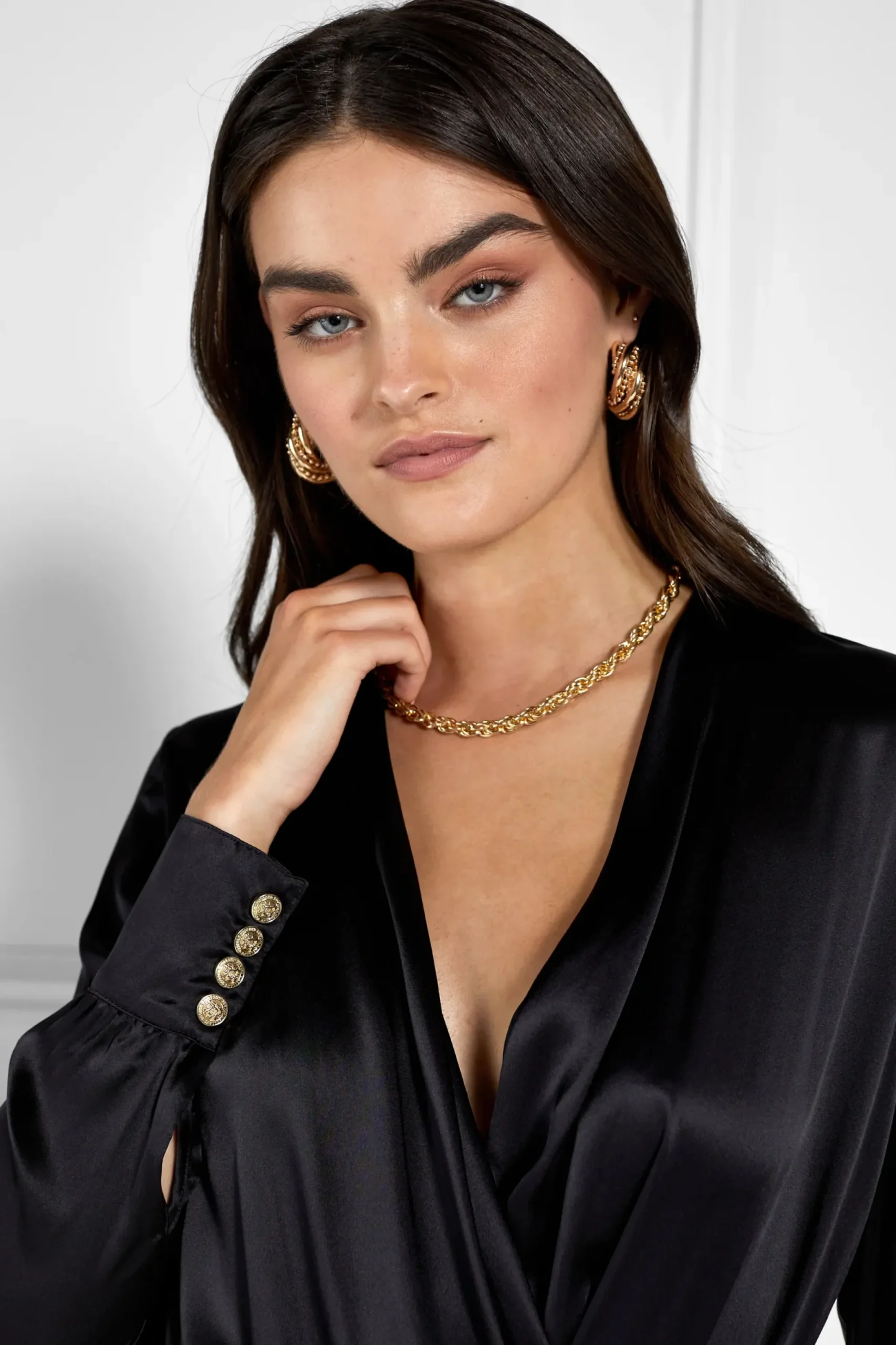 Holland Cooper Silk Bodysuit Black Best