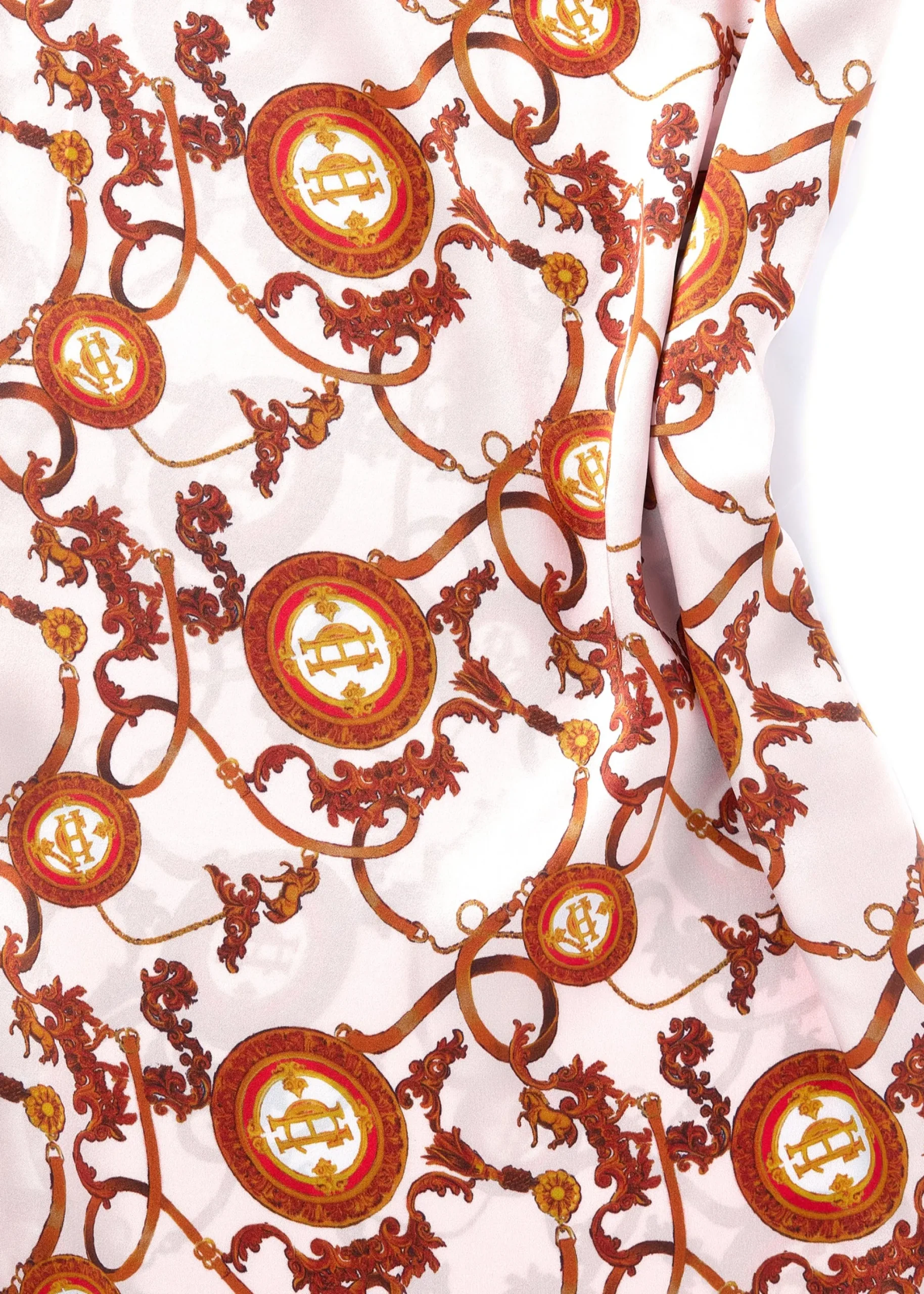 Holland Cooper Silk Dressing Gown Blush Hot