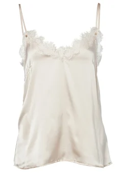 Holland Cooper Silk Lace Cami Oyster Sale
