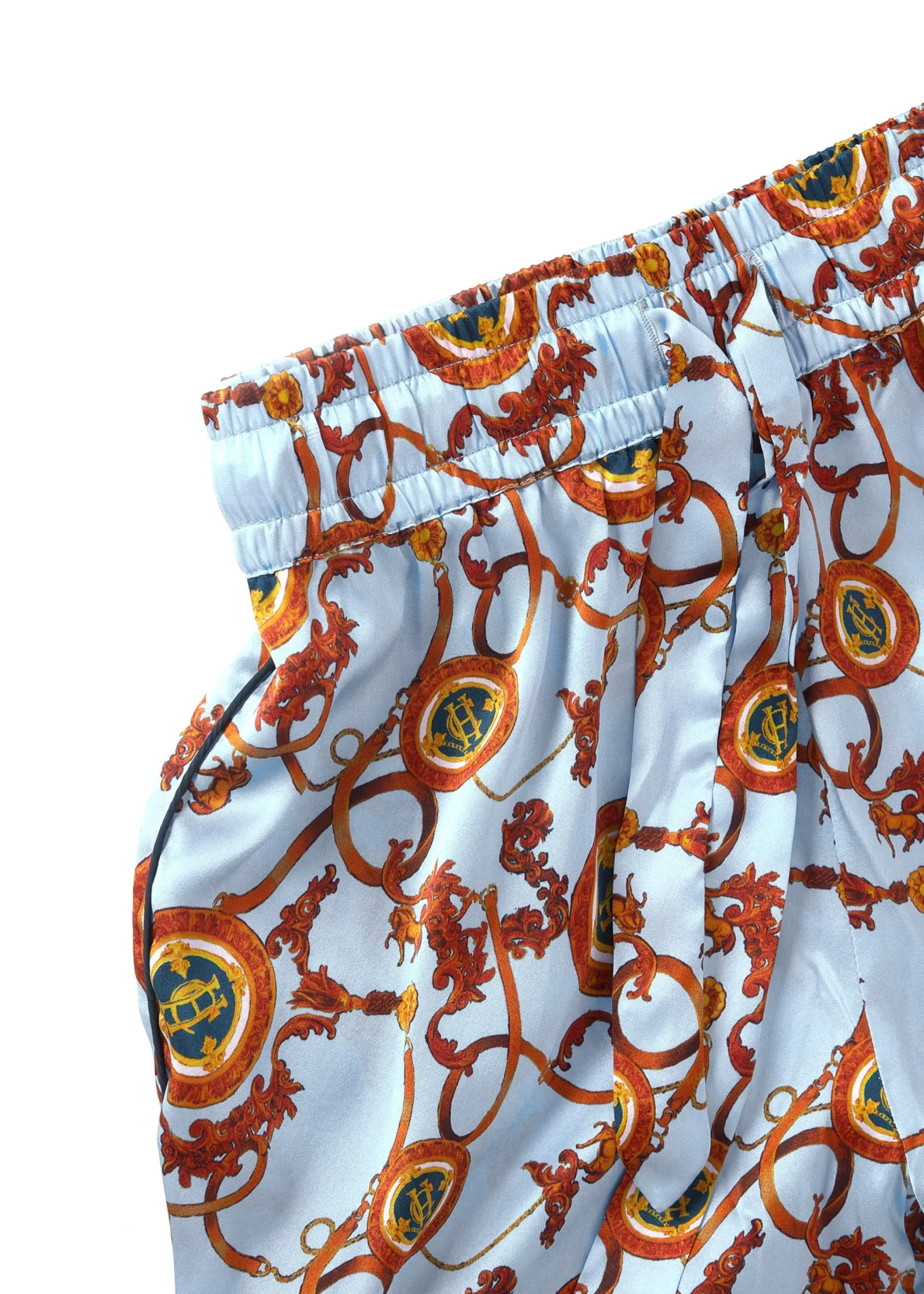 Holland Cooper Silk Pyjama Short Sky Blue Online