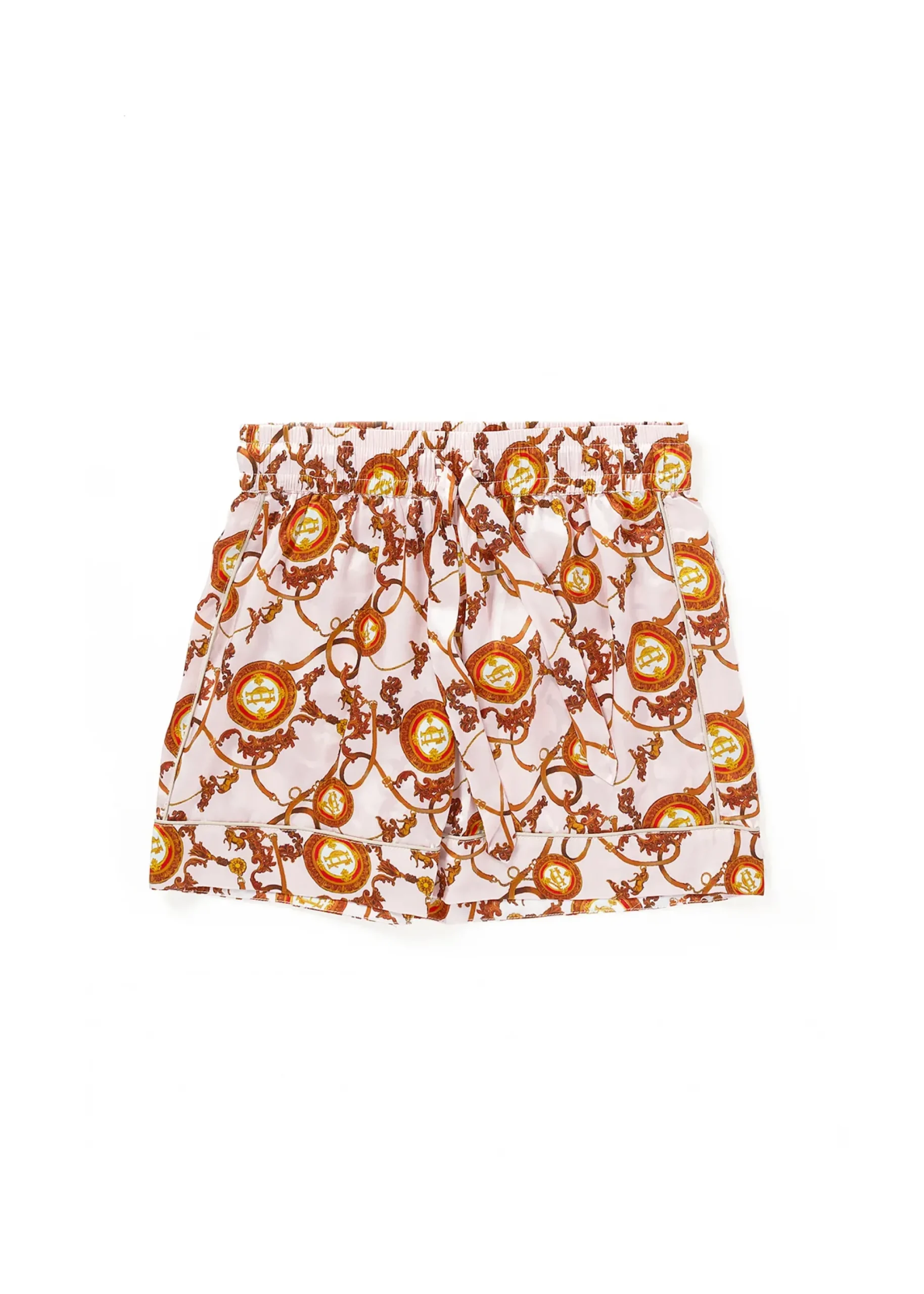 Holland Cooper Silk Pyjama Short Blush Hot