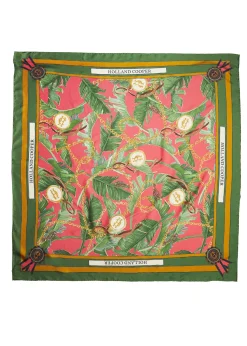 Holland Cooper Silk Scarf Taihiti Red