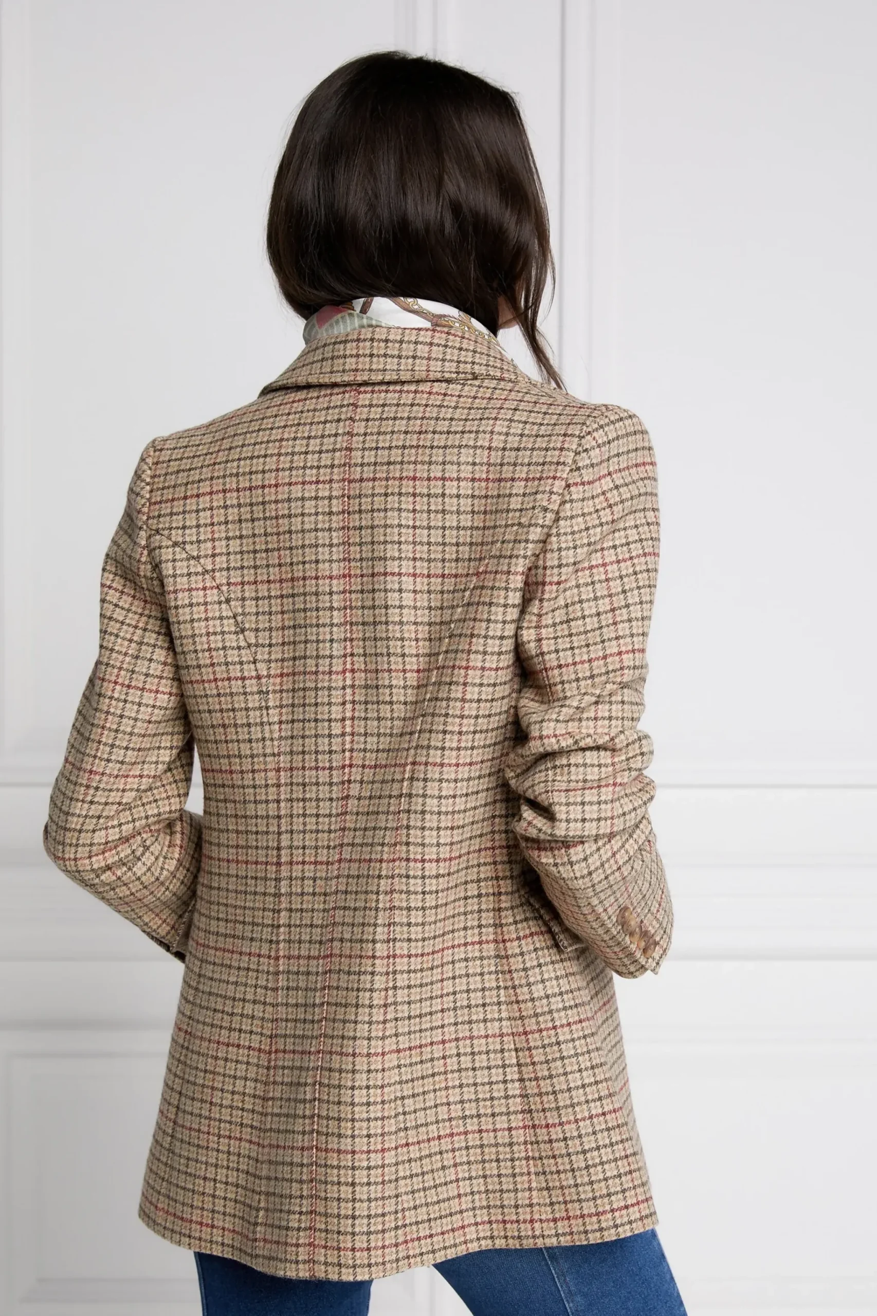 Holland Cooper Single Breasted Blazer Charlton Tweed Clearance