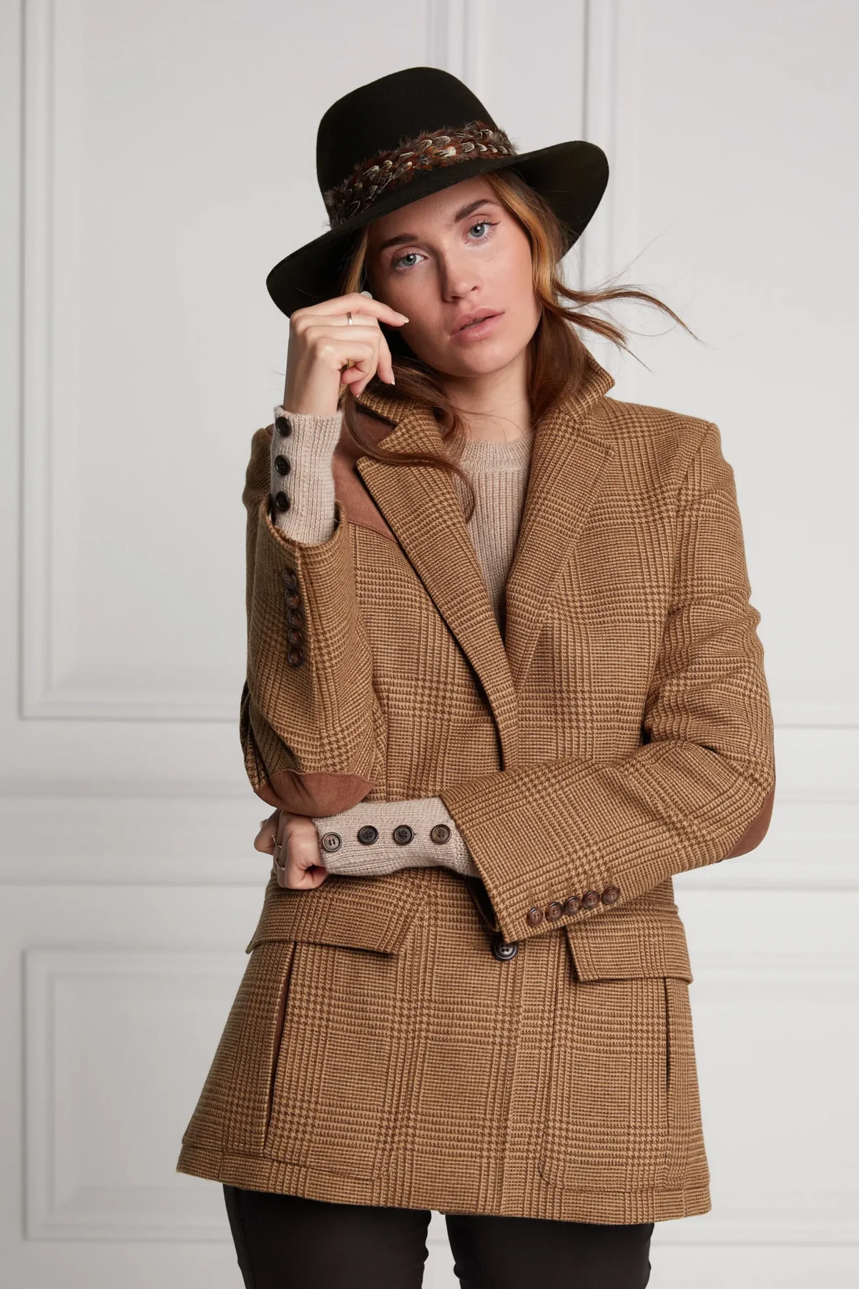 Holland Cooper Single Breasted Field Blazer Tawny Online