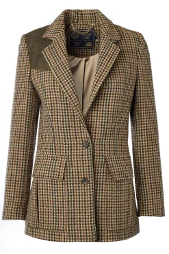 Holland Cooper Single Breasted Field Blazer Hailes Green Tweed Online