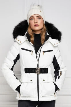 Holland Cooper Ski Jacket White Discount