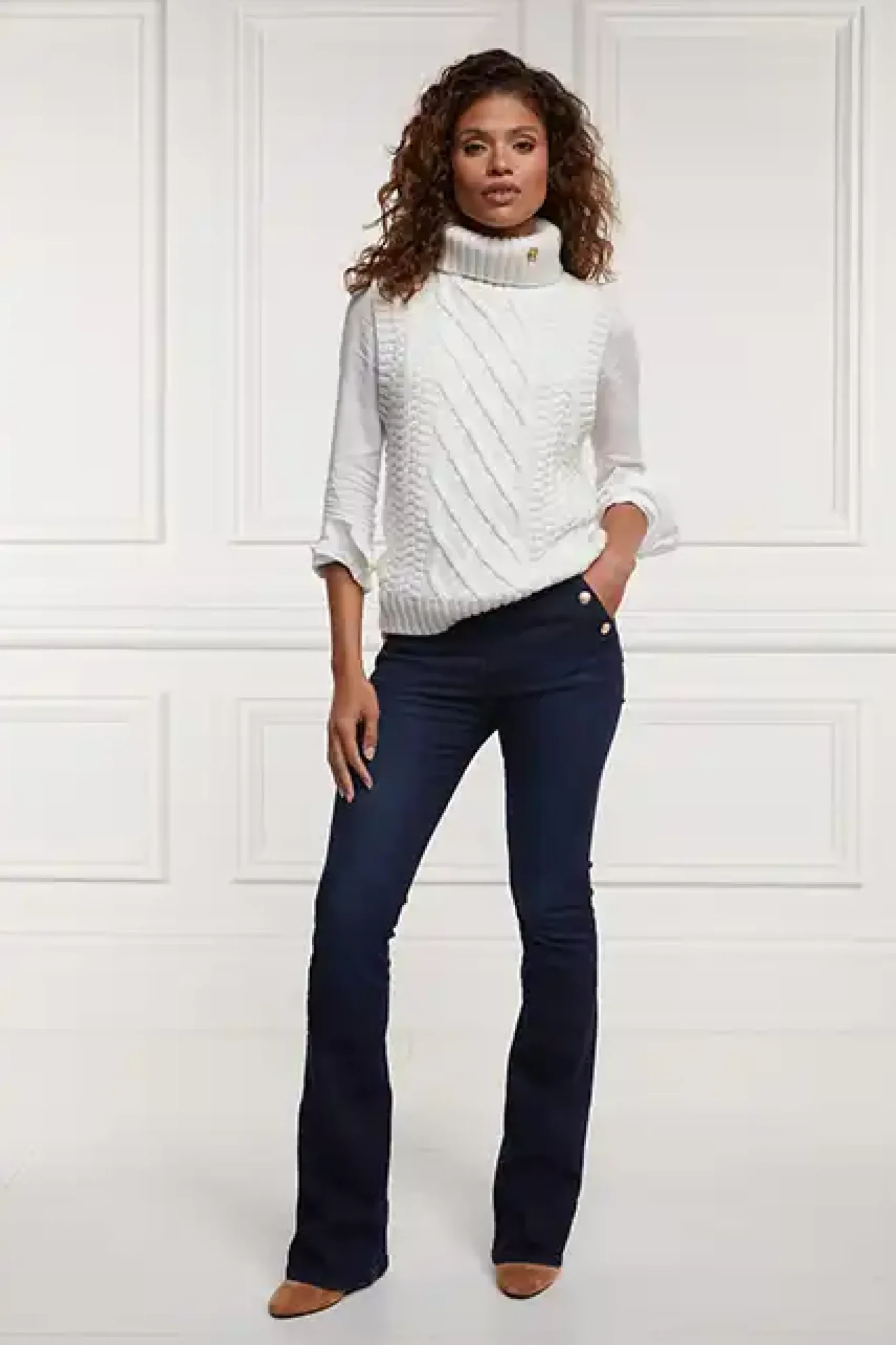 Holland Cooper Sleeveless Knit Oyster Online