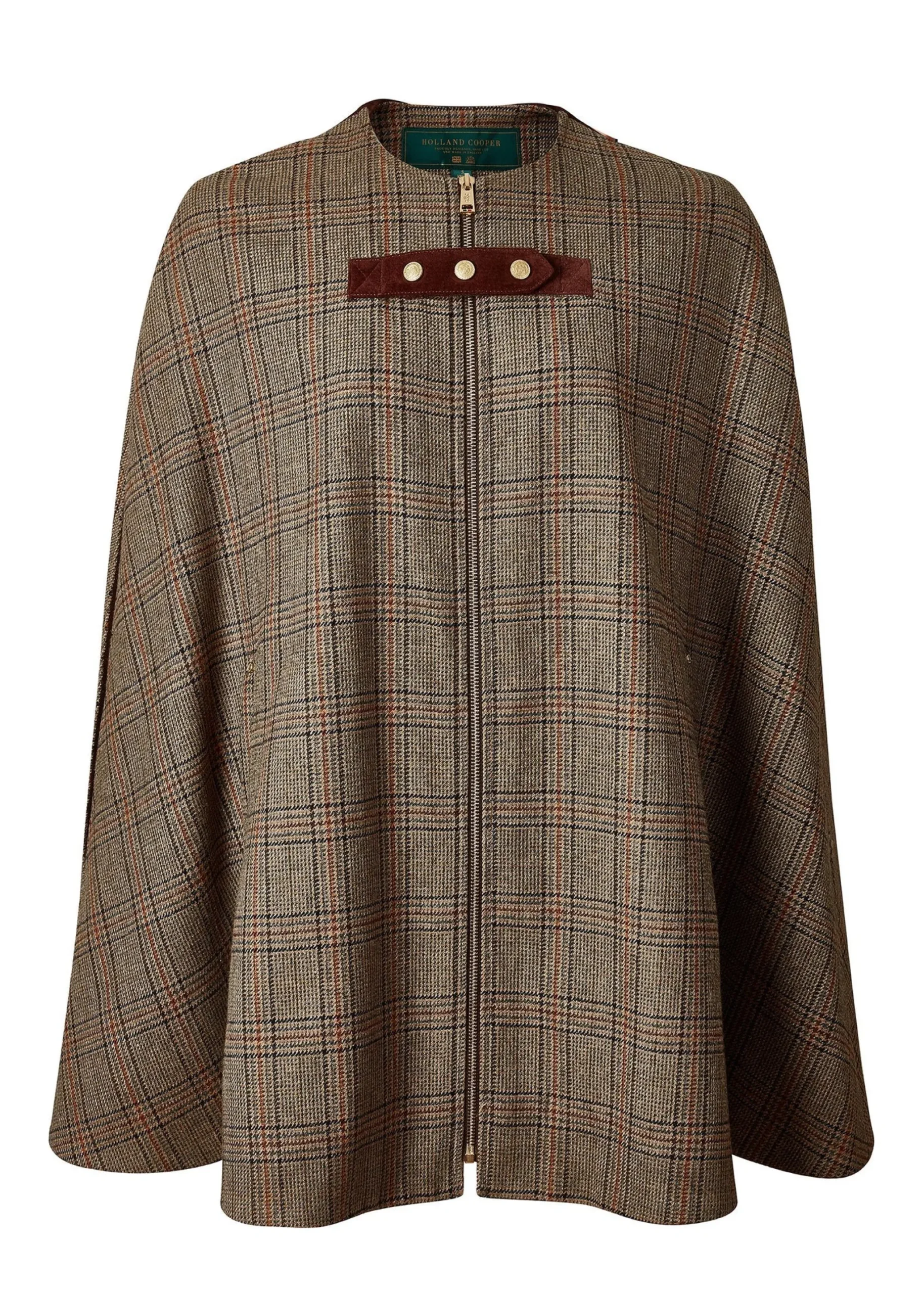 Holland Cooper Slim Cape Bourbon Tweed Clearance