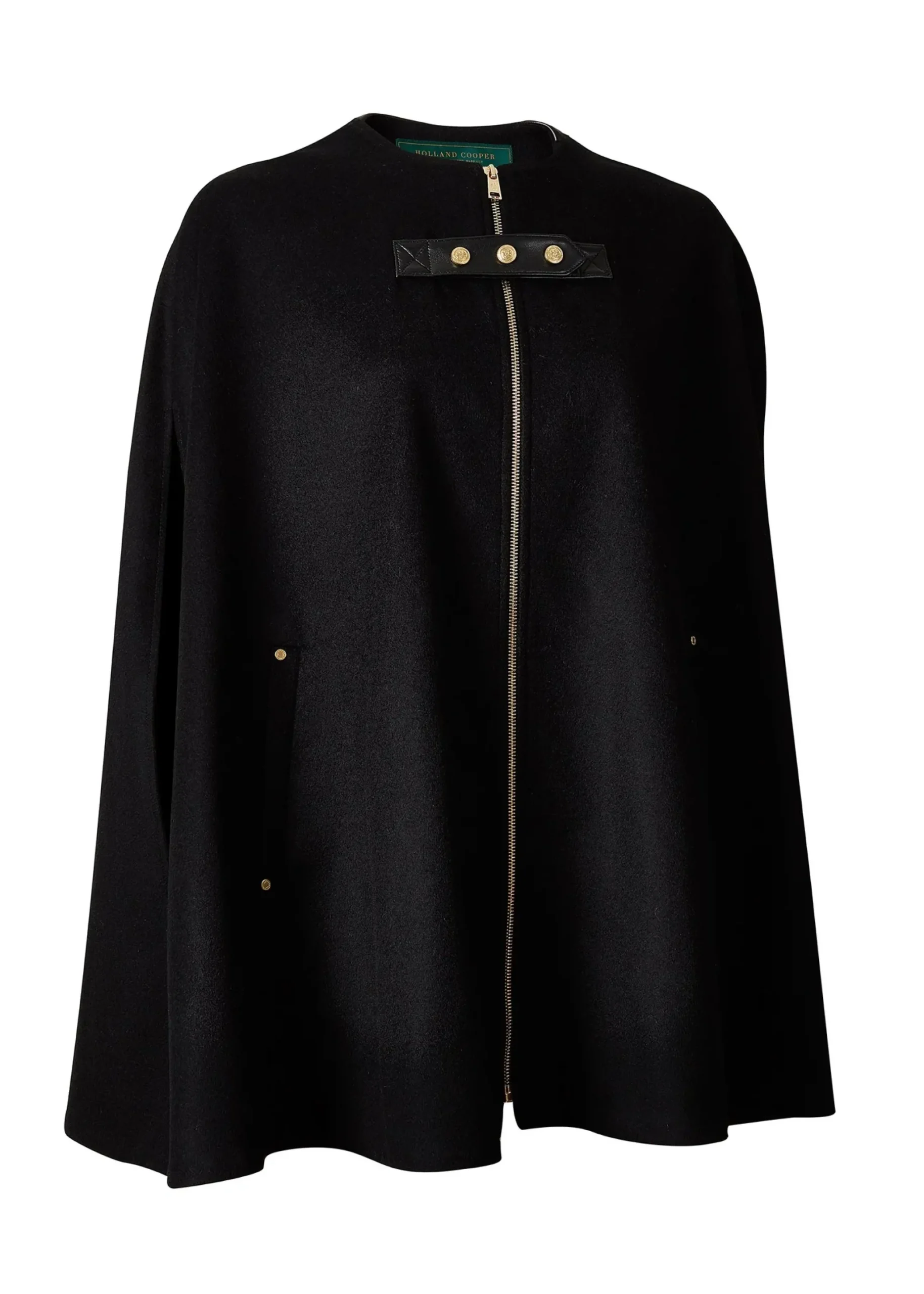 Holland Cooper Slim Cape Soft Black New