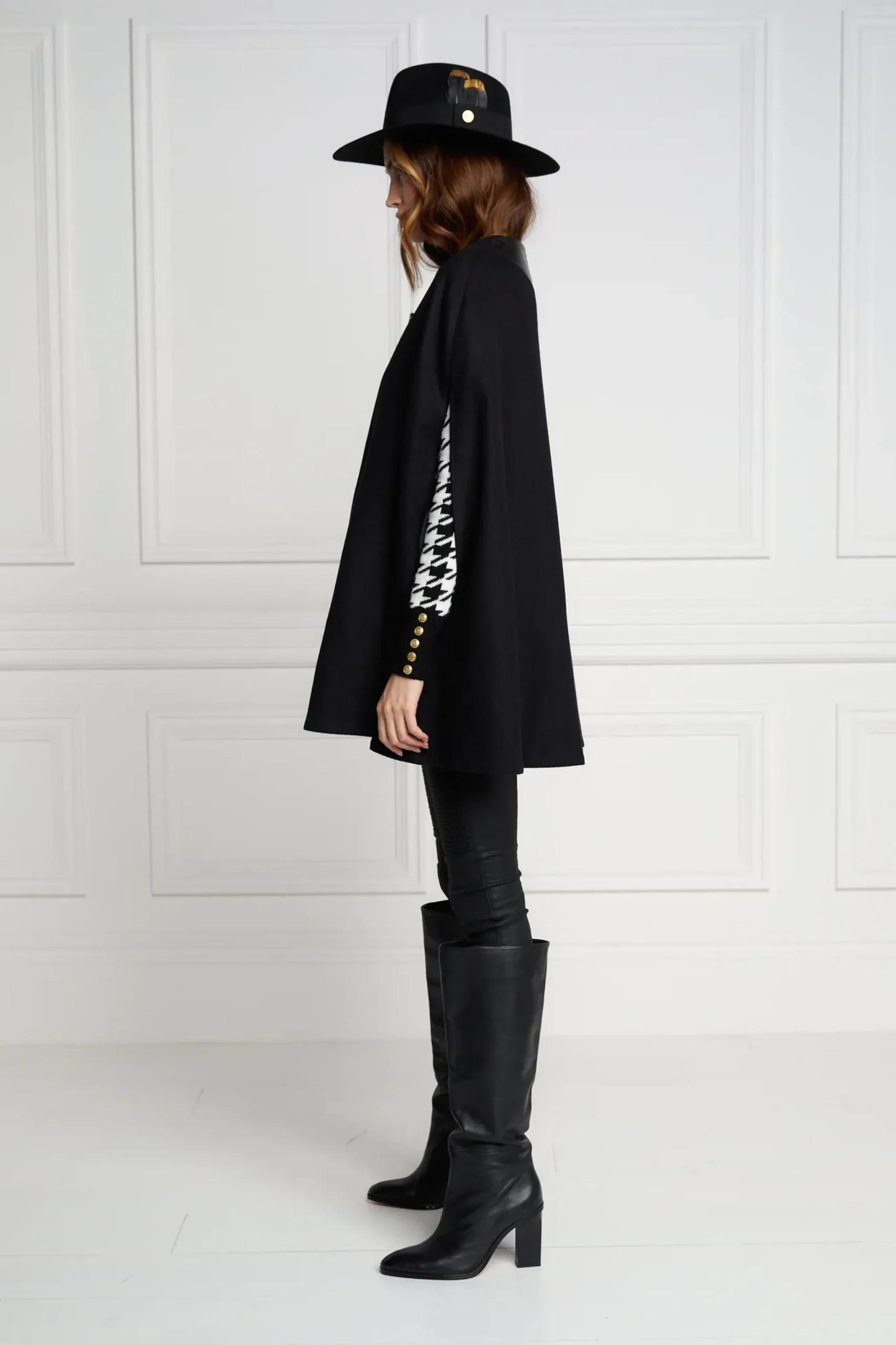 Holland Cooper Slim Cape Soft Black New