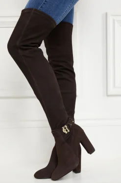 Holland Cooper Sloane Over The Knee Boot Chocolate Online