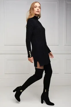 Holland Cooper Sloane Over The Knee Boot Black