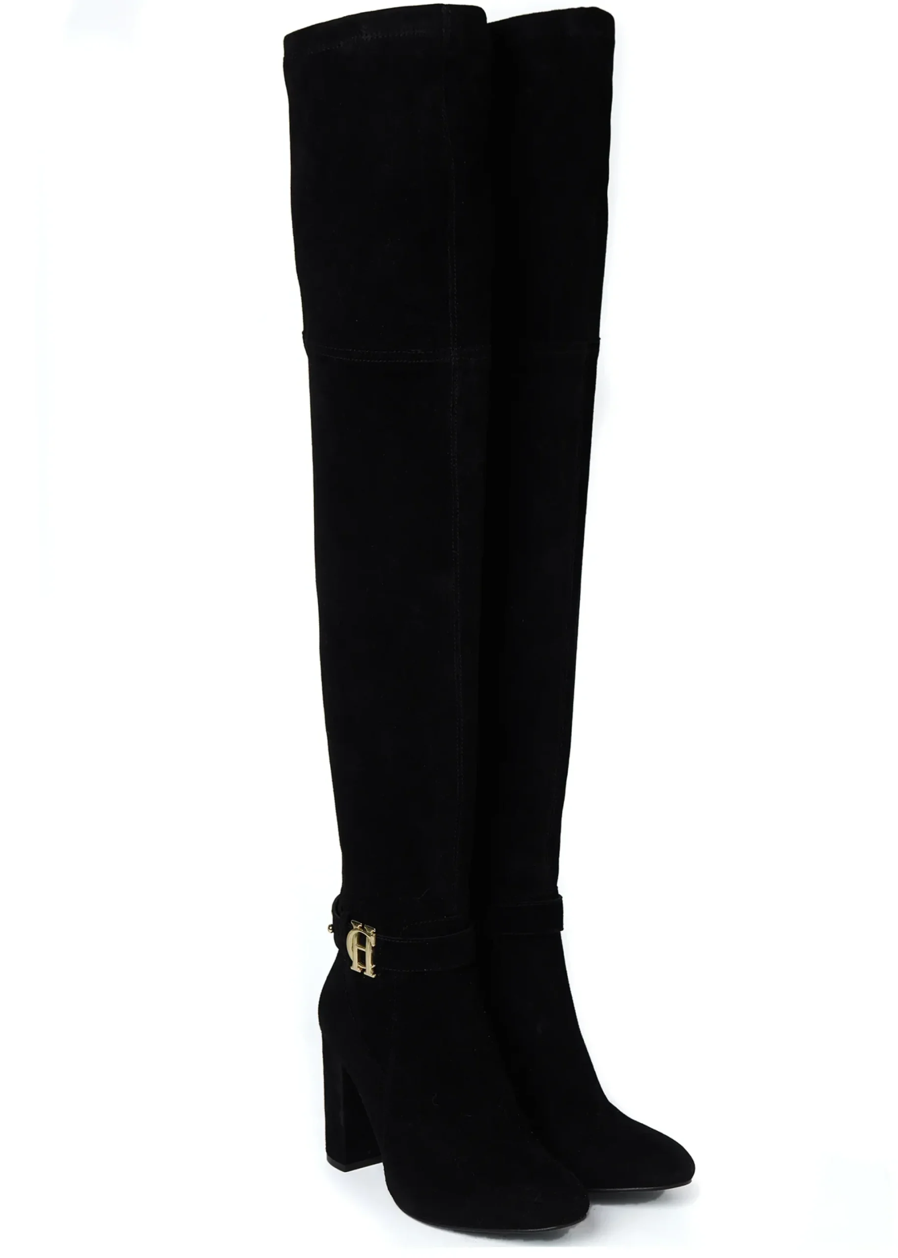 Holland Cooper Sloane Over The Knee Boot Black