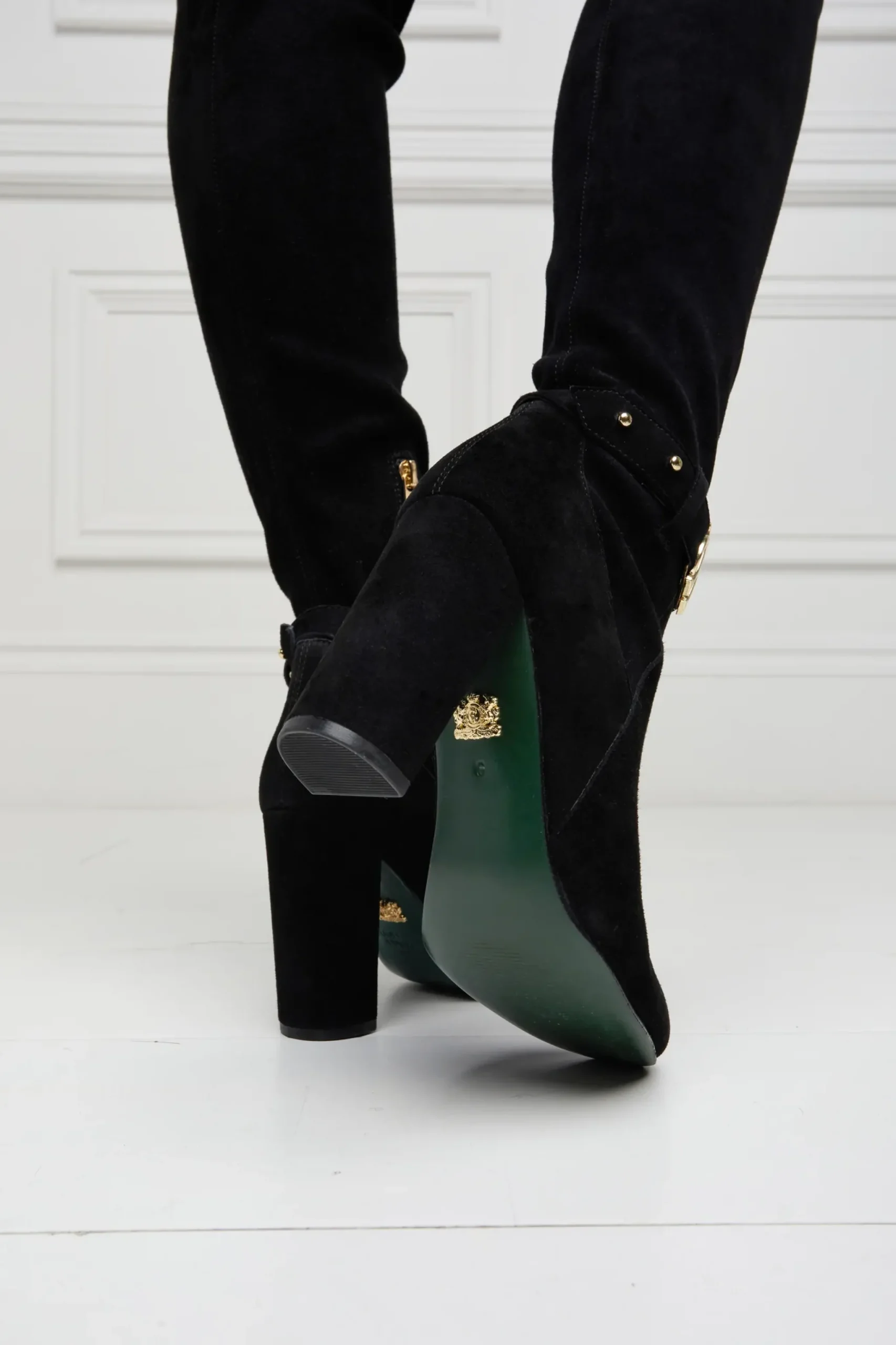 Holland Cooper Sloane Over The Knee Boot Black