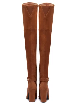 Holland Cooper Sloane Over The Knee Boot Tan Discount