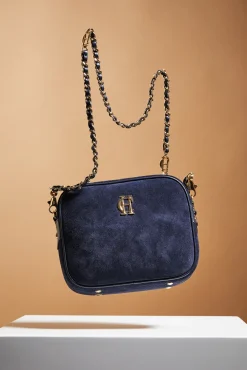 Holland Cooper Soho Camera Bag Ink Navy Suede Best