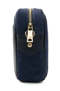 Holland Cooper Soho Camera Bag Ink Navy Suede Best