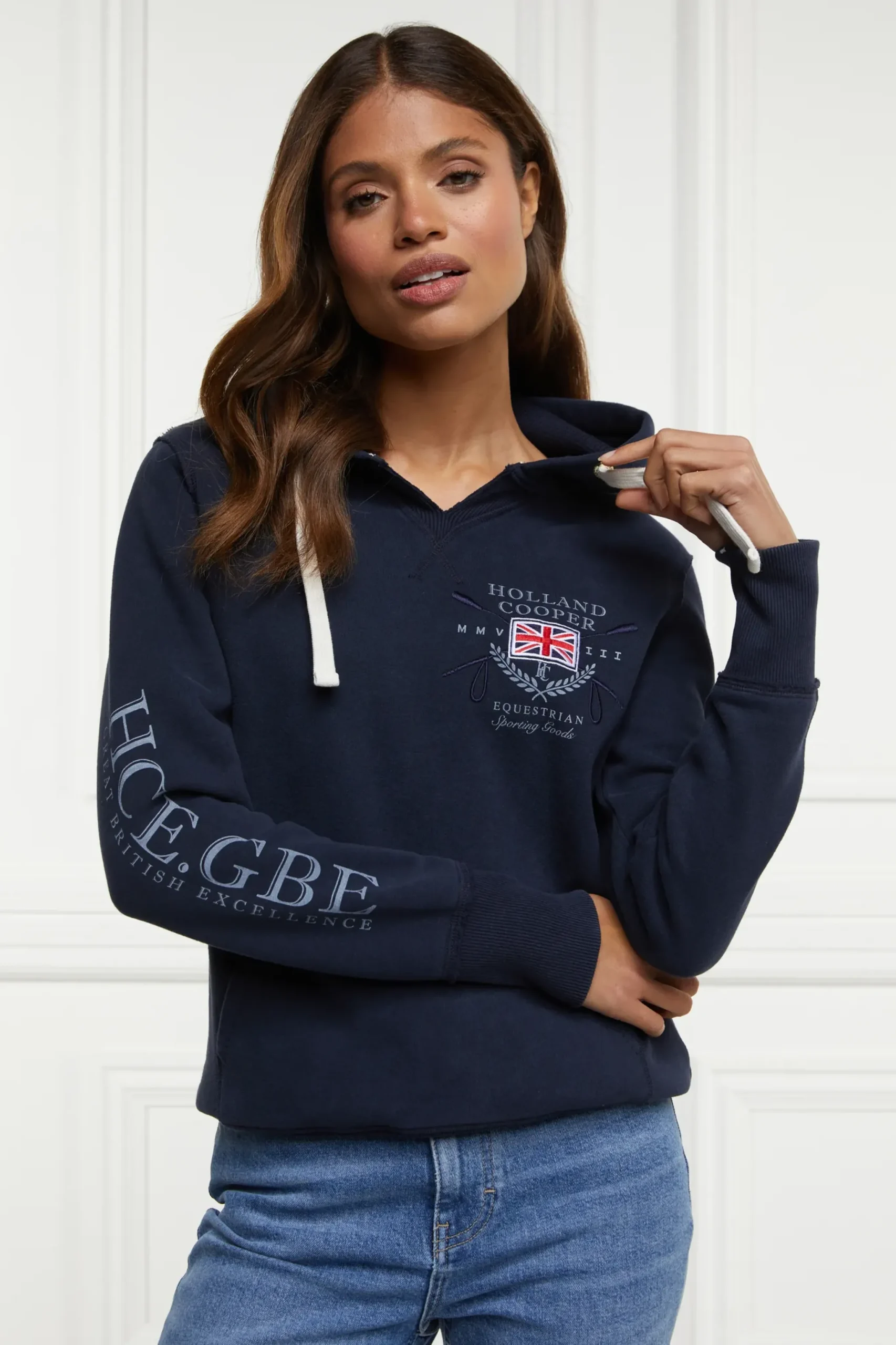 Holland Cooper Sporting Goods Hoodie Ink Navy Online