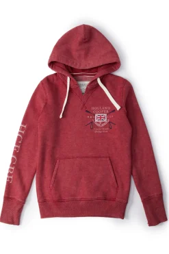 Holland Cooper Sporting Goods Hoodie Varsity Red New