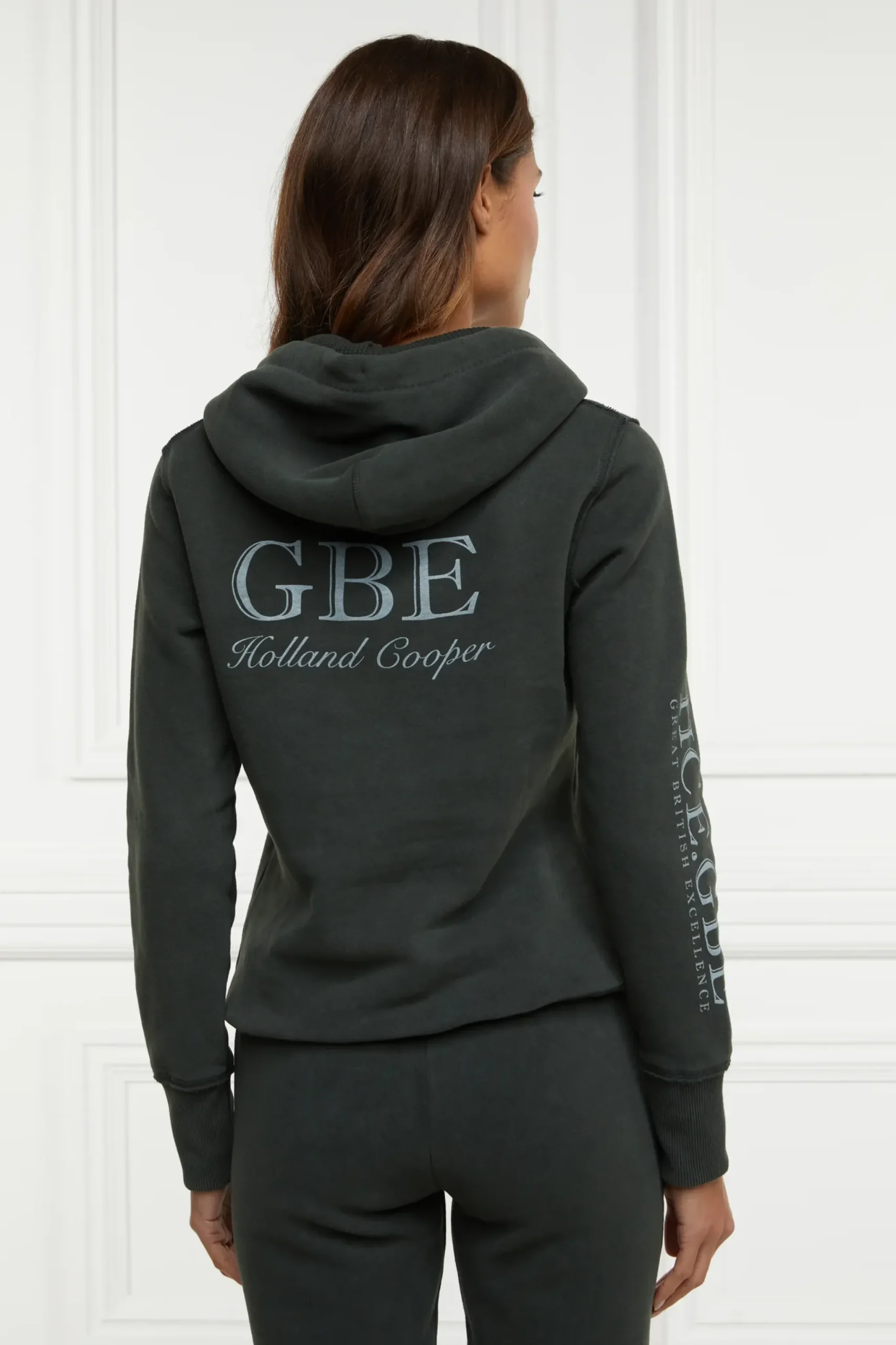 Holland Cooper Sporting Goods Hoodie Racing Green Sale