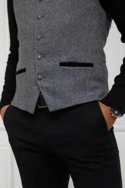 Holland Cooper St James Waistcoat Mono Herringbone Sale