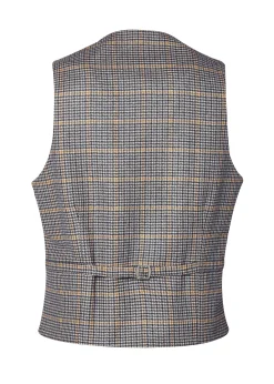 Holland Cooper St James Waistcoat Prince of Wales Navy