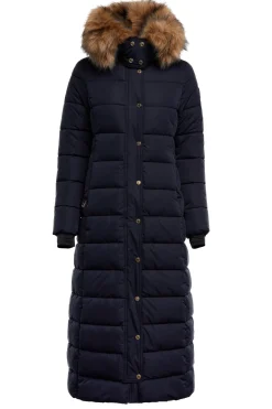 Holland Cooper Stoneleigh Longline Coat Ink Navy Outlet